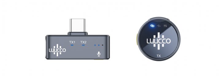 Luucco AirWave K1 vezeték nélküli csiptetős lavalier mikrofon USB-C csatlakozóval, mágneses rögzítővel